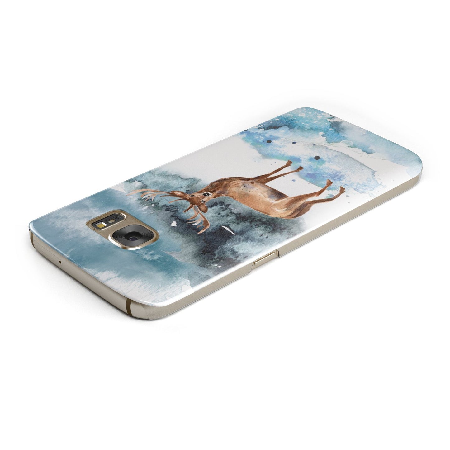 Christmas Winter Stag Samsung Galaxy Case Top Cutout