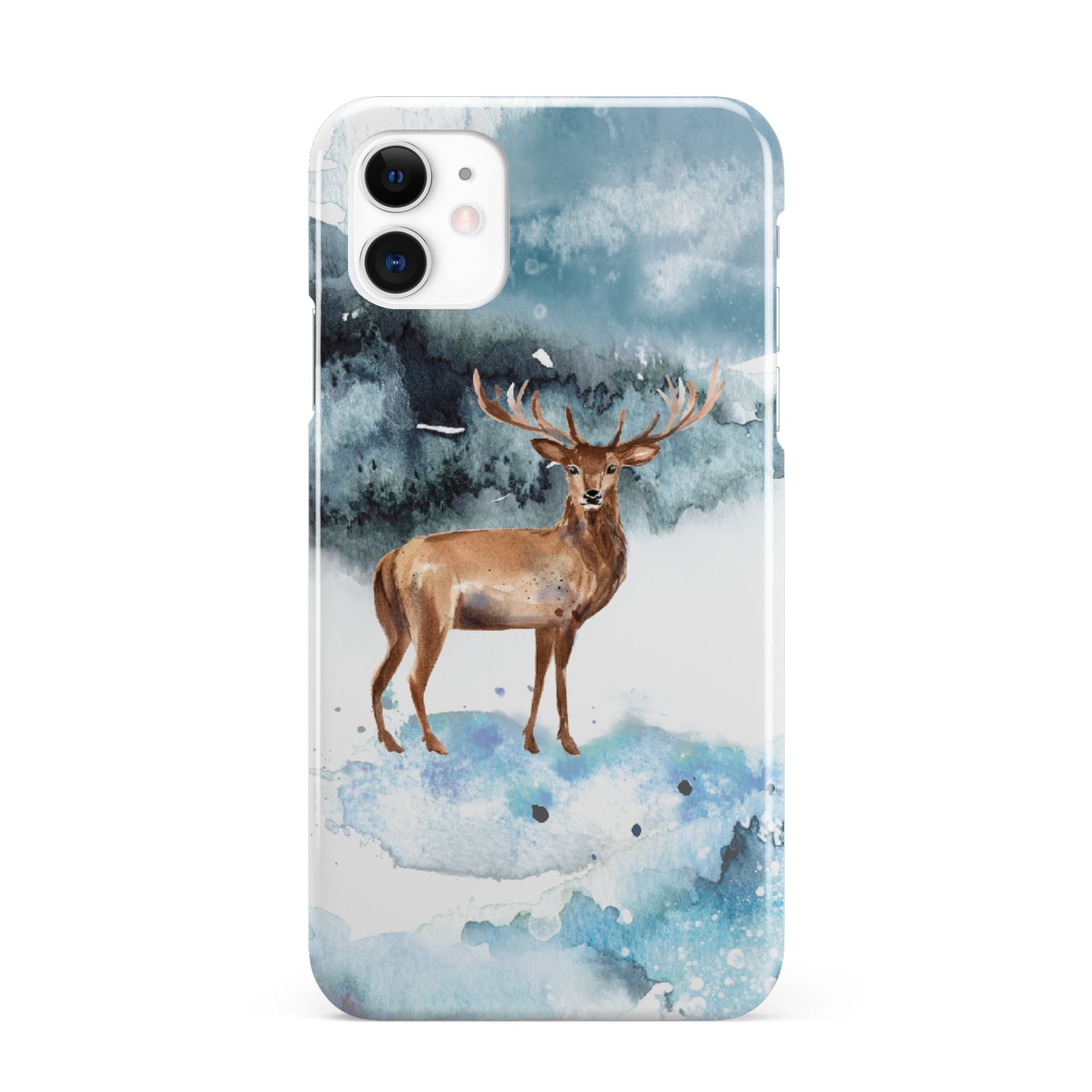 Christmas Winter Stag iPhone 11 3D Snap Case