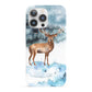 Christmas Winter Stag iPhone 13 Pro Full Wrap 3D Snap Case