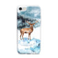 Christmas Winter Stag iPhone 7 Bumper Case on Silver iPhone