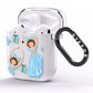 Christmas ballerina present AirPods Clear Case Side Image
