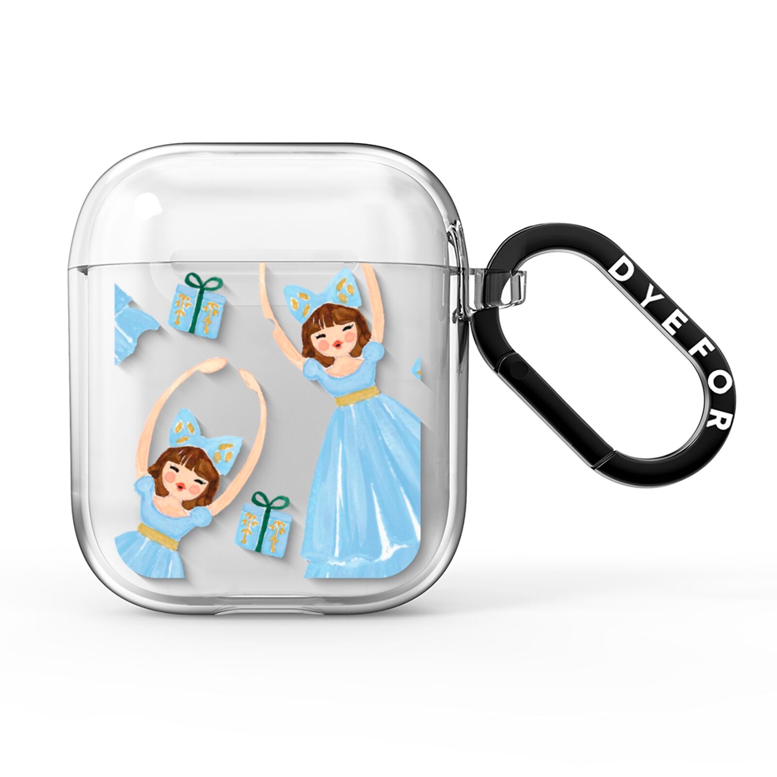 Christmas ballerina present AirPods Clear Case