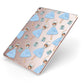 Christmas ballerina present Apple iPad Case on Rose Gold iPad Side View