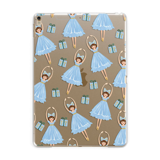 Christmas ballerina present Apple iPad Gold Case