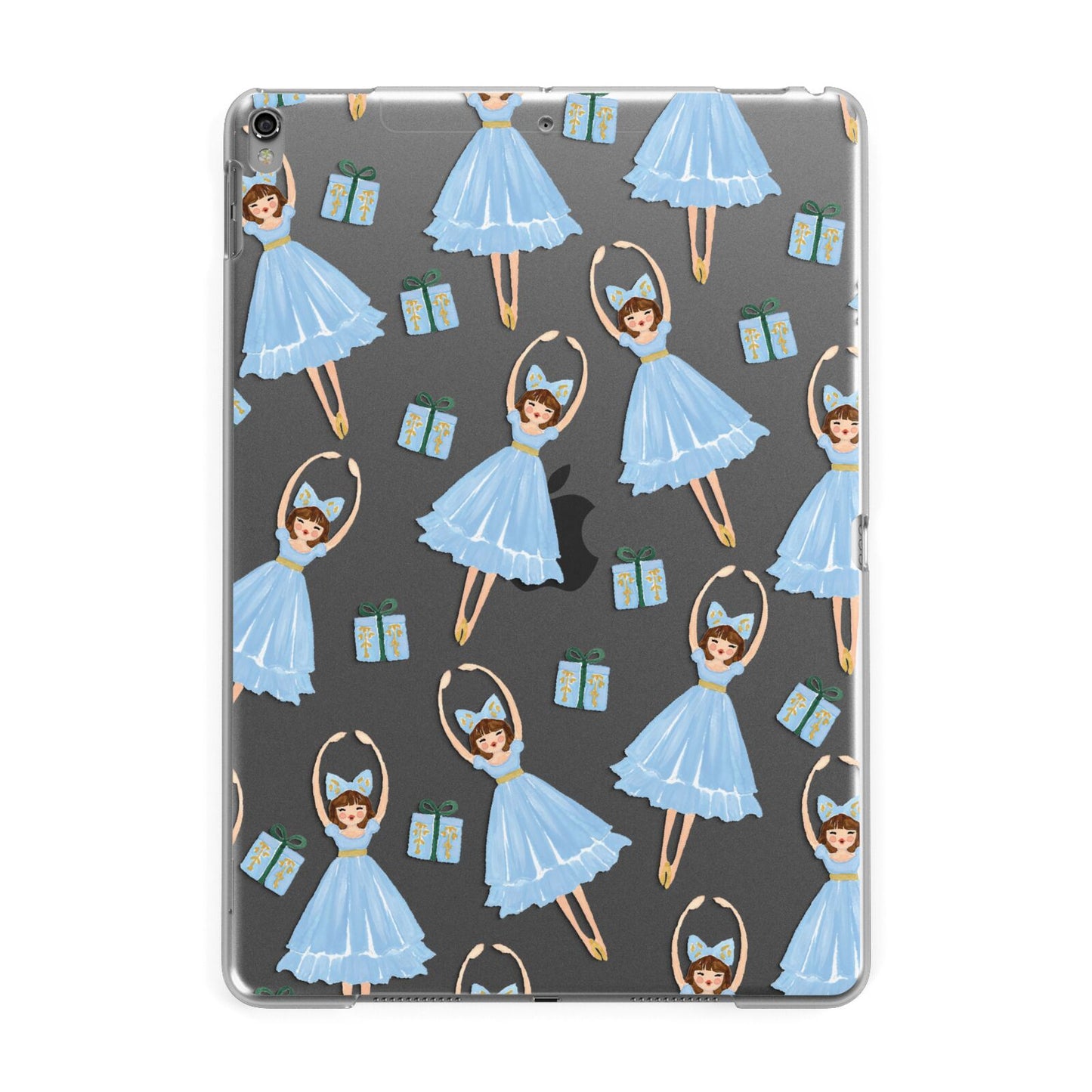 Christmas ballerina present Apple iPad Grey Case