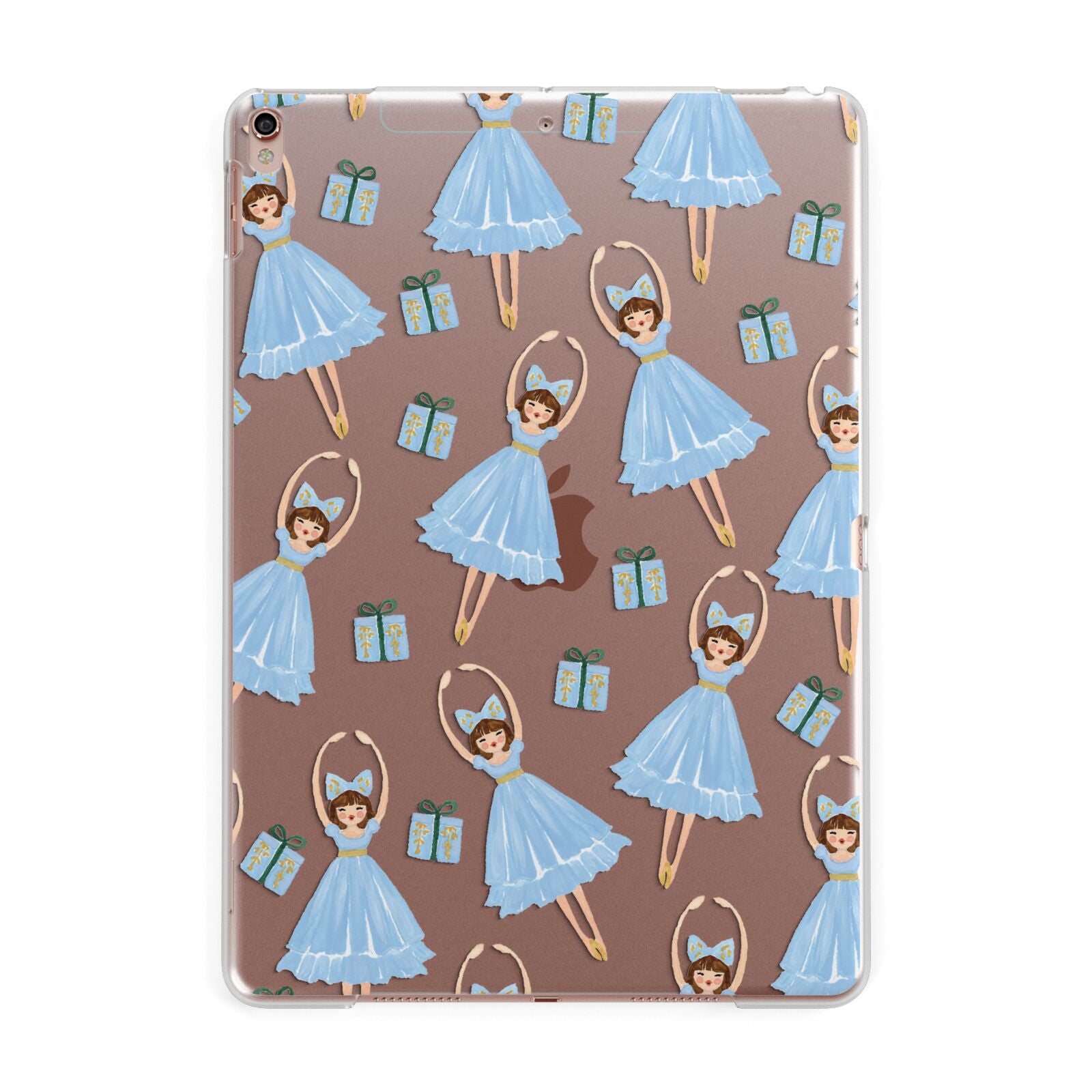 Christmas ballerina present Apple iPad Rose Gold Case