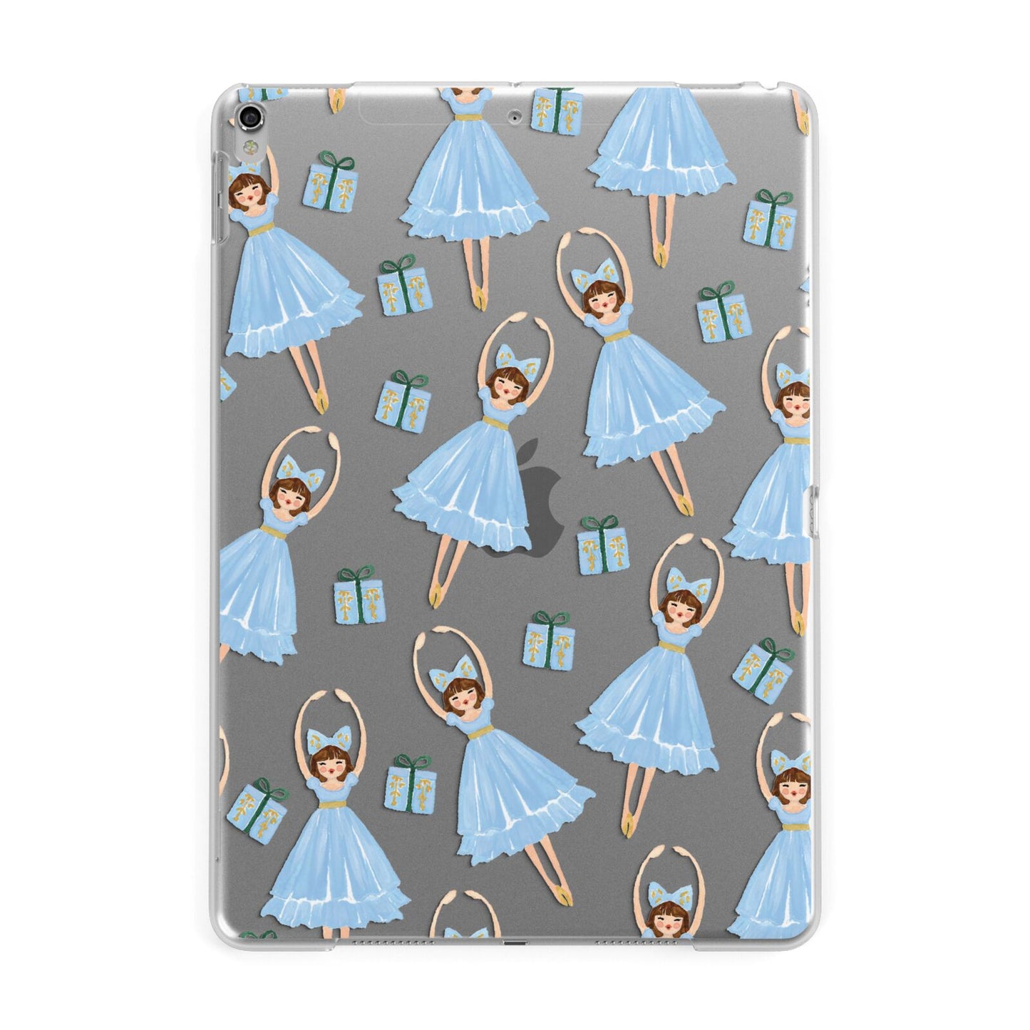 Christmas ballerina present Apple iPad Silver Case