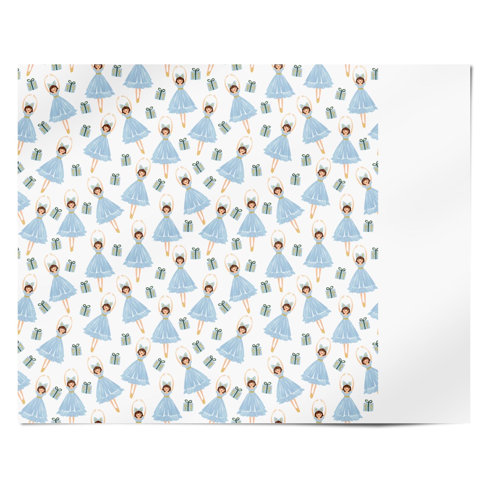 Christmas ballerina present Personalised Wrapping Paper Alternative