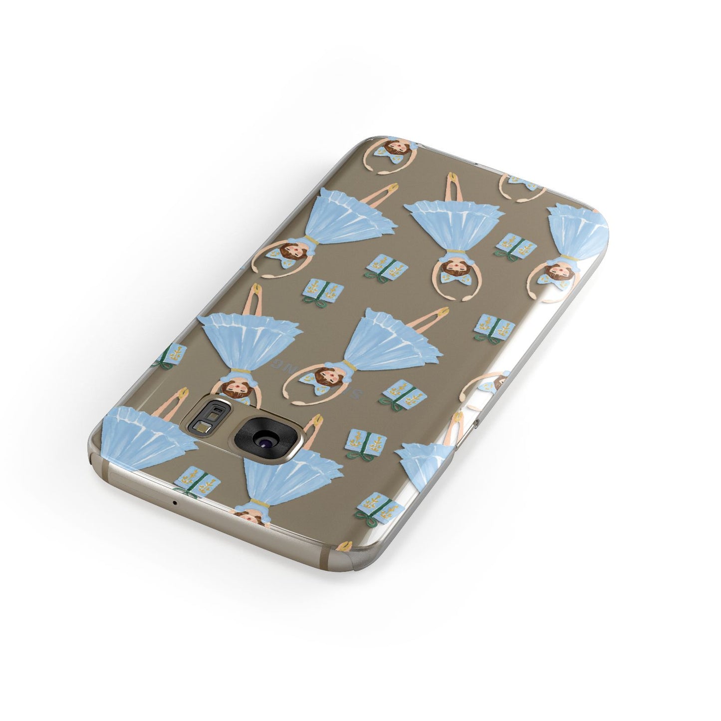 Christmas ballerina present Samsung Galaxy Case Front Close Up
