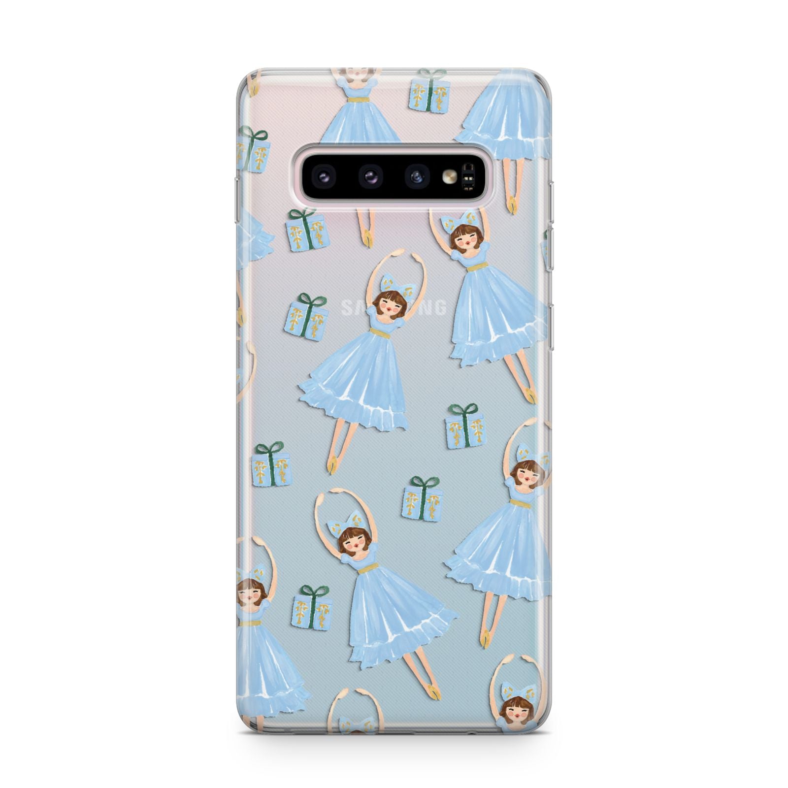 Christmas ballerina present Samsung Galaxy S10 Plus Case