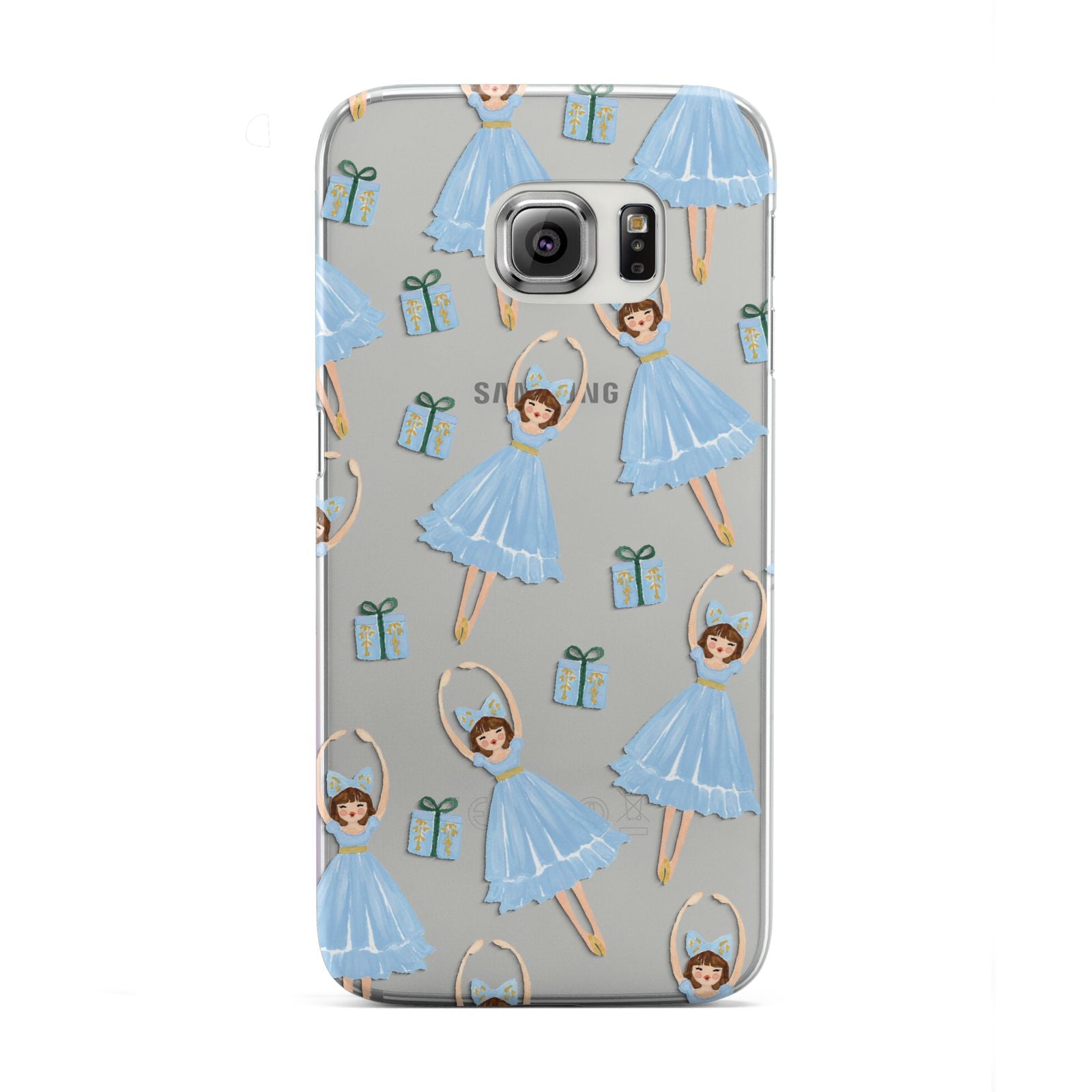 Christmas ballerina present Samsung Galaxy S6 Edge Case