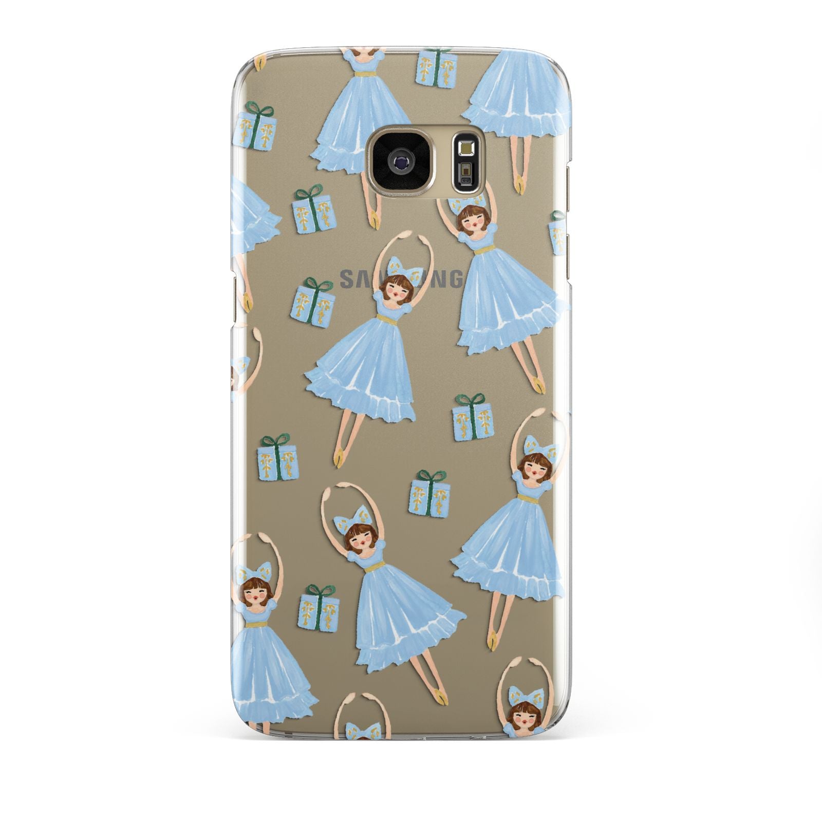 Christmas ballerina present Samsung Galaxy S7 Edge Case