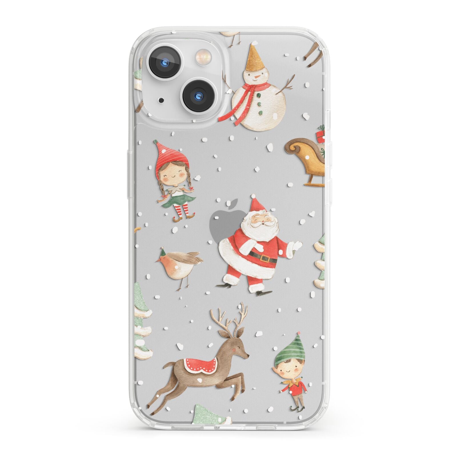 Christmas iPhone 13 Clear Bumper Case