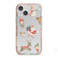 Christmas iPhone 13 Mini TPU Impact Case with Pink Edges