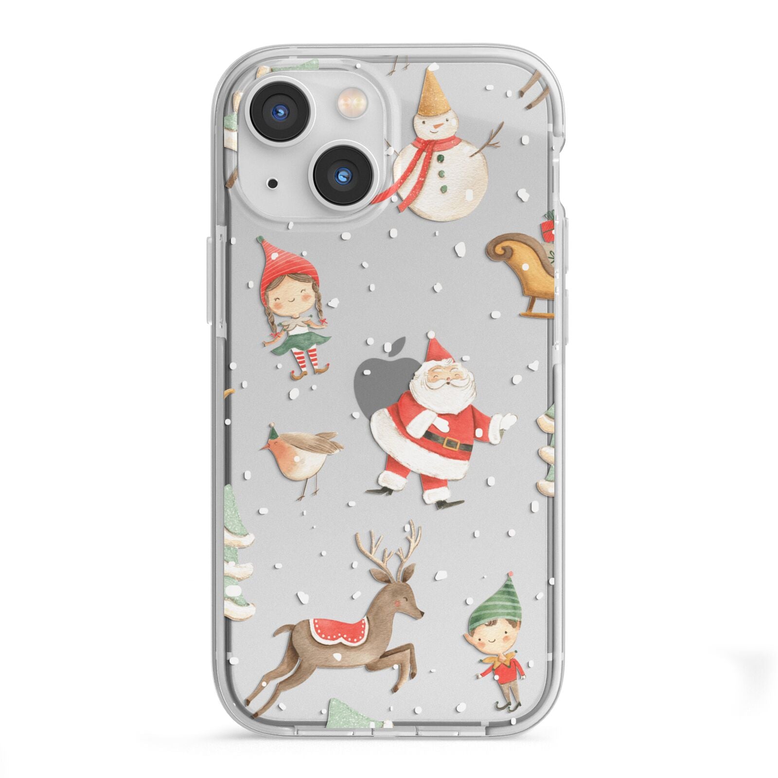 Christmas iPhone 13 Mini TPU Impact Case with White Edges