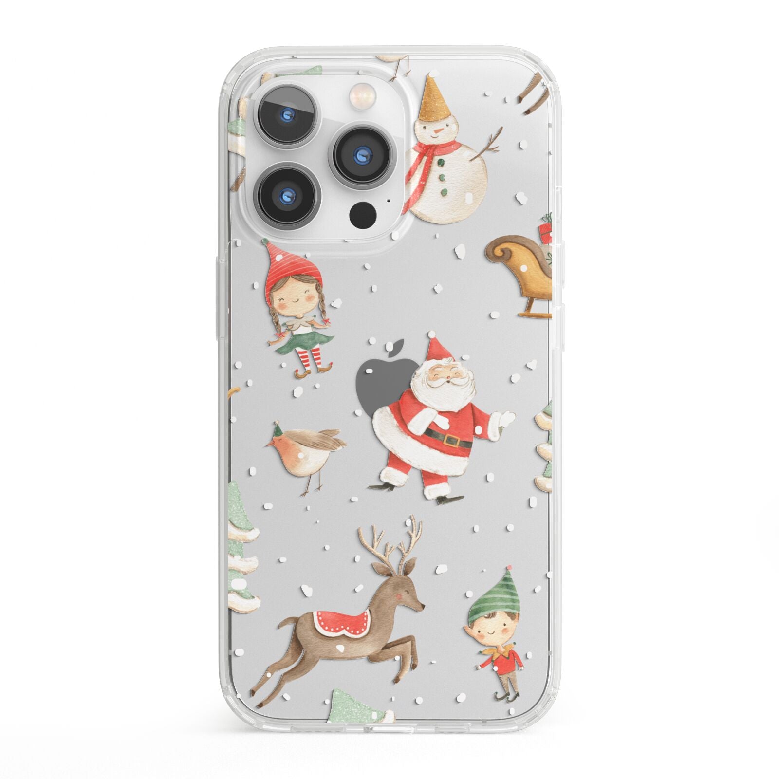 Christmas iPhone 13 Pro Clear Bumper Case