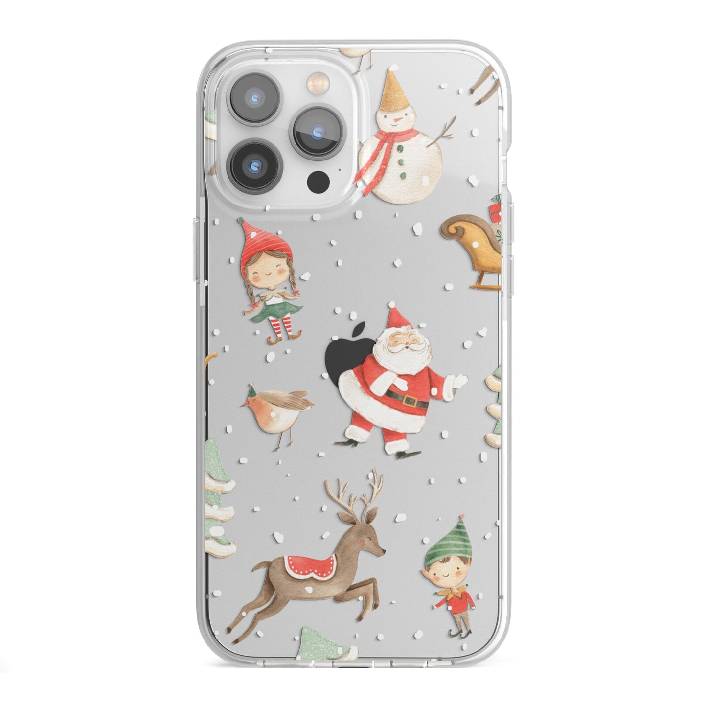 Christmas iPhone 13 Pro Max TPU Impact Case with White Edges
