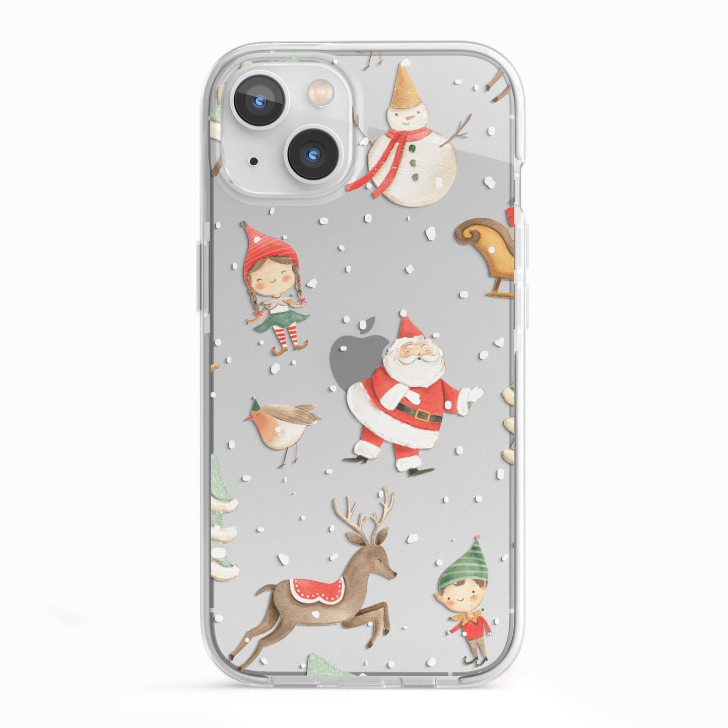 Christmas iPhone 13 TPU Impact Case with White Edges
