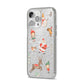 Christmas iPhone 14 Pro Max Glitter Tough Case Silver Angled Image