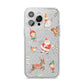 Christmas iPhone 14 Pro Max Glitter Tough Case Silver