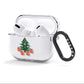 Christmas tree and presents AirPods Clear Case 3rd Gen Side Image