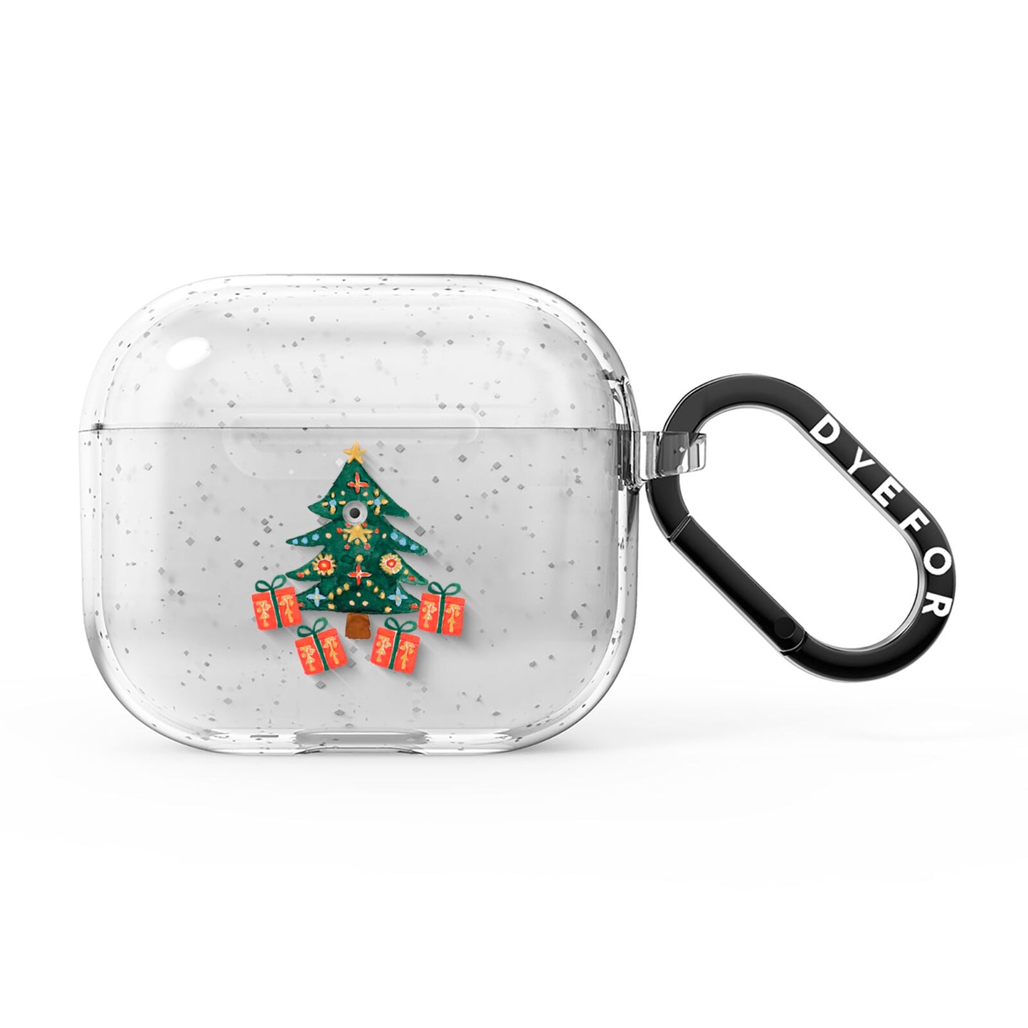 Christmas tree and presents AirPods Glitter Case 3rd Gen