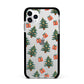 Christmas tree and presents Apple iPhone 11 Pro Max in Silver with Black Impact Case