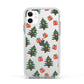 Christmas tree and presents Apple iPhone 11 in White with White Impact Case