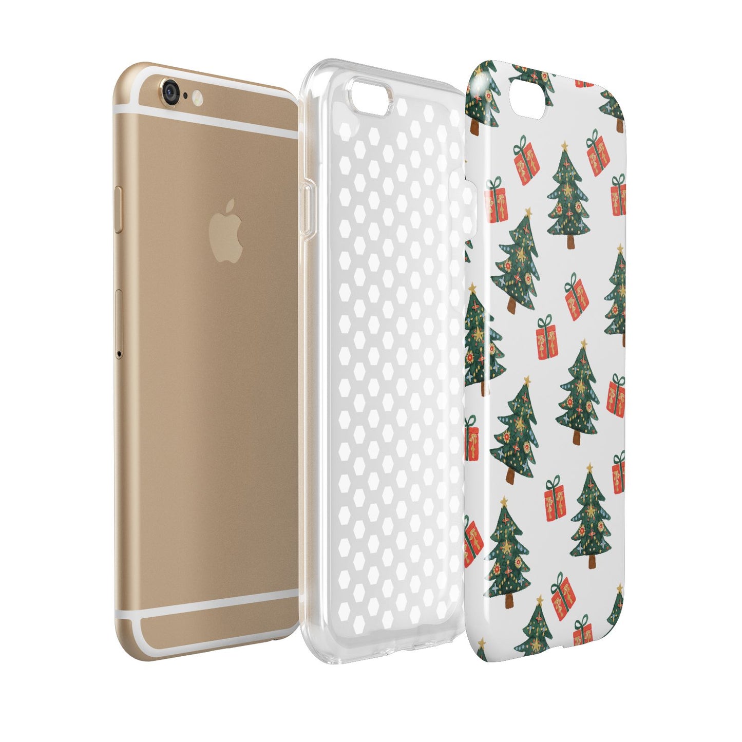 Christmas tree and presents Apple iPhone 6 3D Tough Case Expanded view