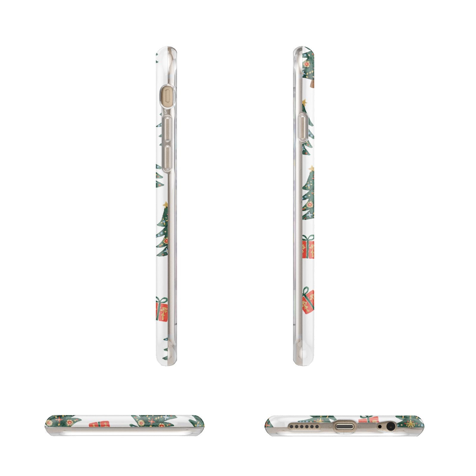 Christmas tree and presents Apple iPhone 6 3D Wrap Tough Case Alternative Image Angles