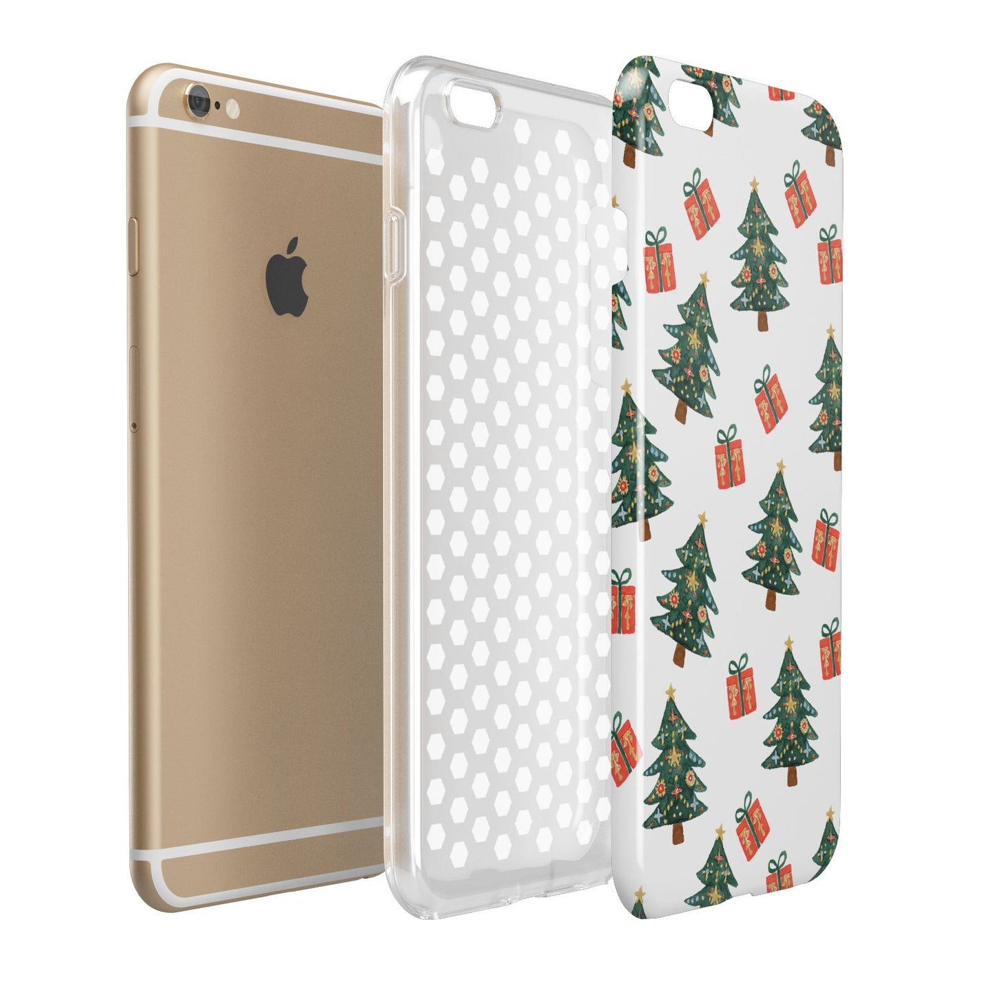 Christmas tree and presents Apple iPhone 6 Plus 3D Tough Case