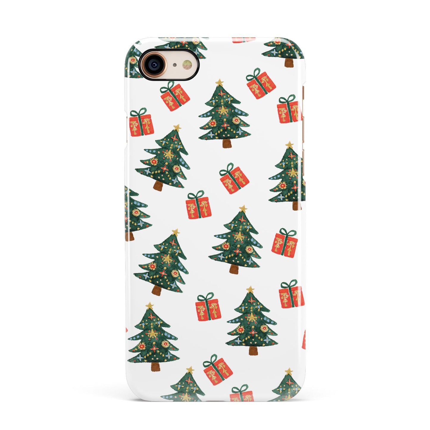 Christmas tree and presents Apple iPhone 7 8 3D Snap Case