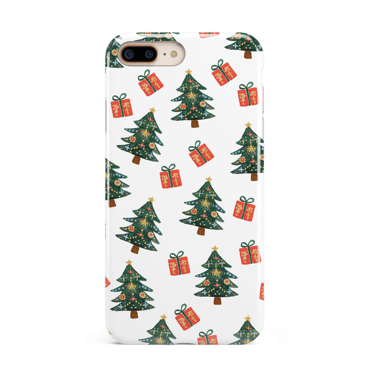 Christmas tree and presents Apple iPhone 7 8 Plus 3D Tough Case
