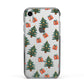 Christmas tree and presents Apple iPhone XR Impact Case Black Edge on Silver Phone