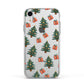Christmas tree and presents Apple iPhone XR Impact Case White Edge on Silver Phone
