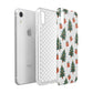 Christmas tree and presents Apple iPhone XR White 3D Tough Case Expanded view