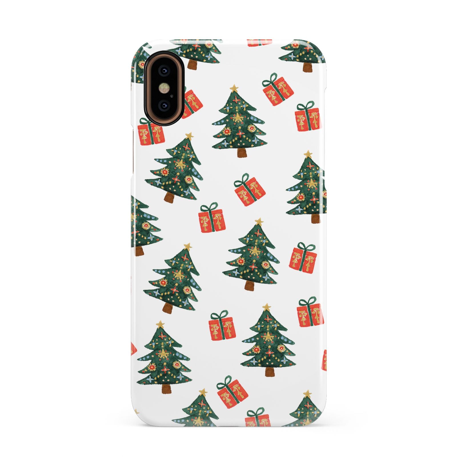 Christmas tree and presents Apple iPhone XS 3D Snap Case