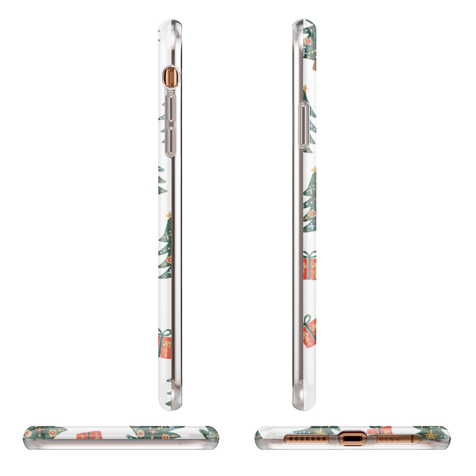 Christmas tree and presents Apple iPhone XS Max 3D Wrap Tough Case Alternative Image Angles