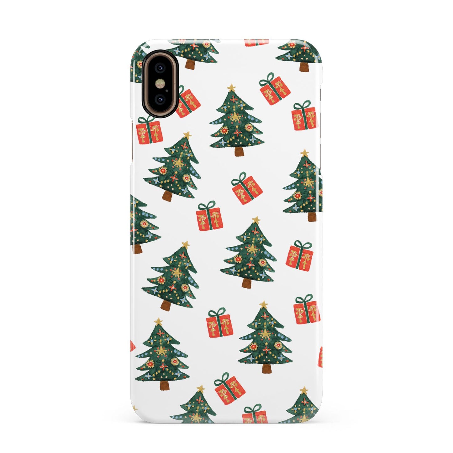 Christmas tree and presents Apple iPhone Xs Max 3D Snap Case