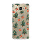 Christmas tree and presents Samsung Galaxy A7 2016 Case on gold phone