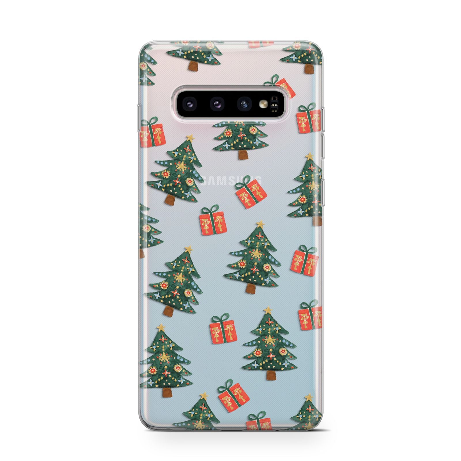 Christmas tree and presents Samsung Galaxy S10 Case