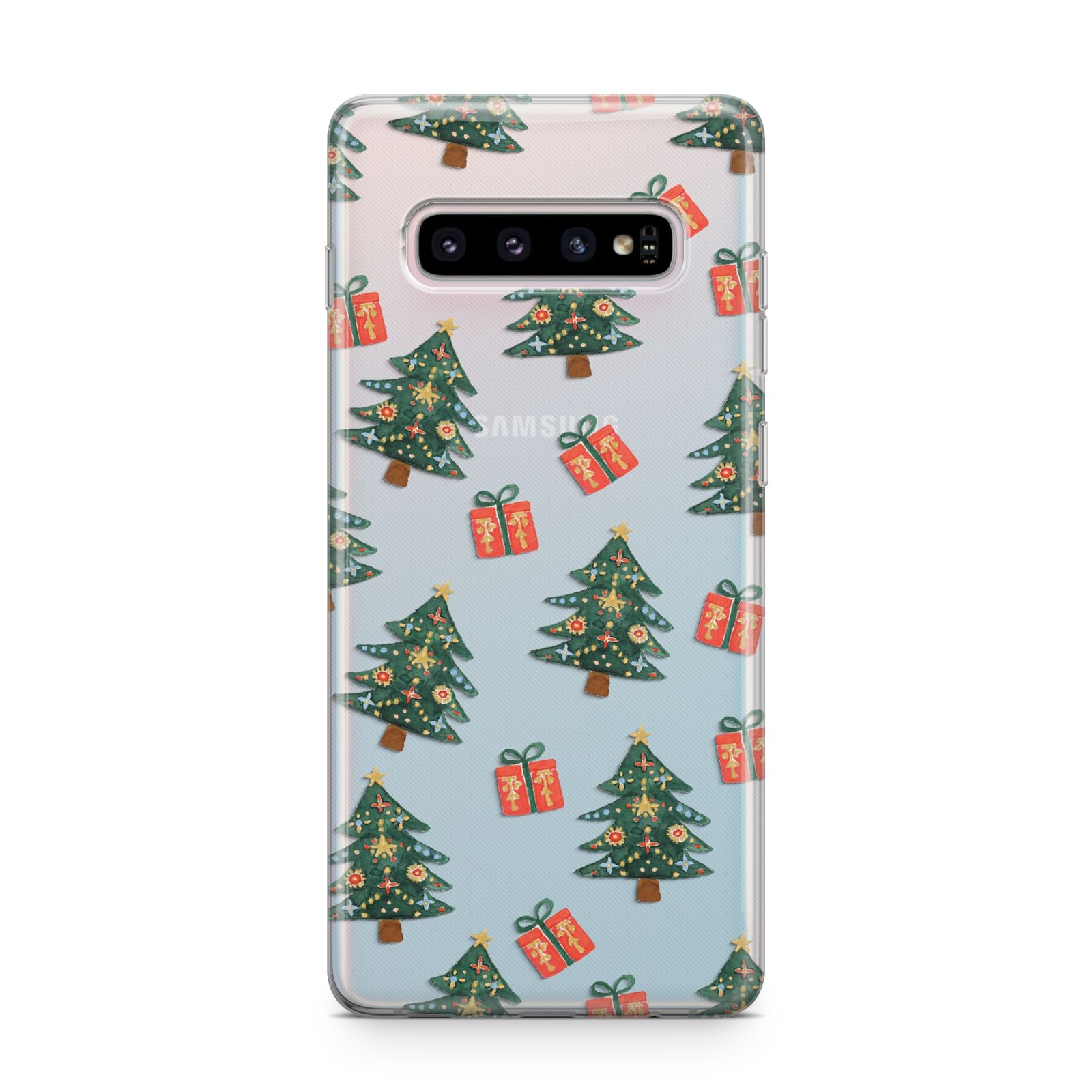 Christmas tree and presents Samsung Galaxy S10 Plus Case