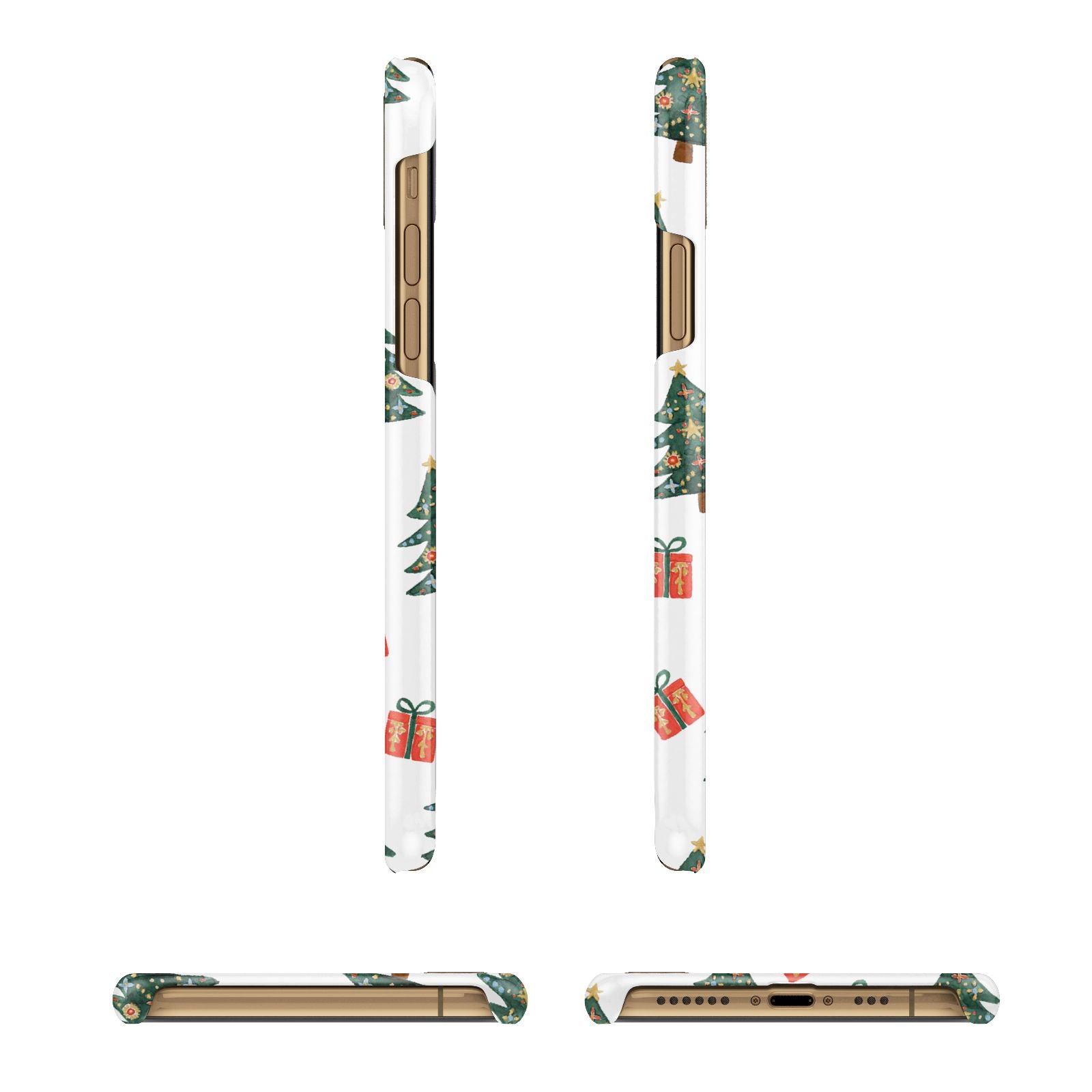 Christmas tree and presents iPhone 11 3D Snap Case Angle Images