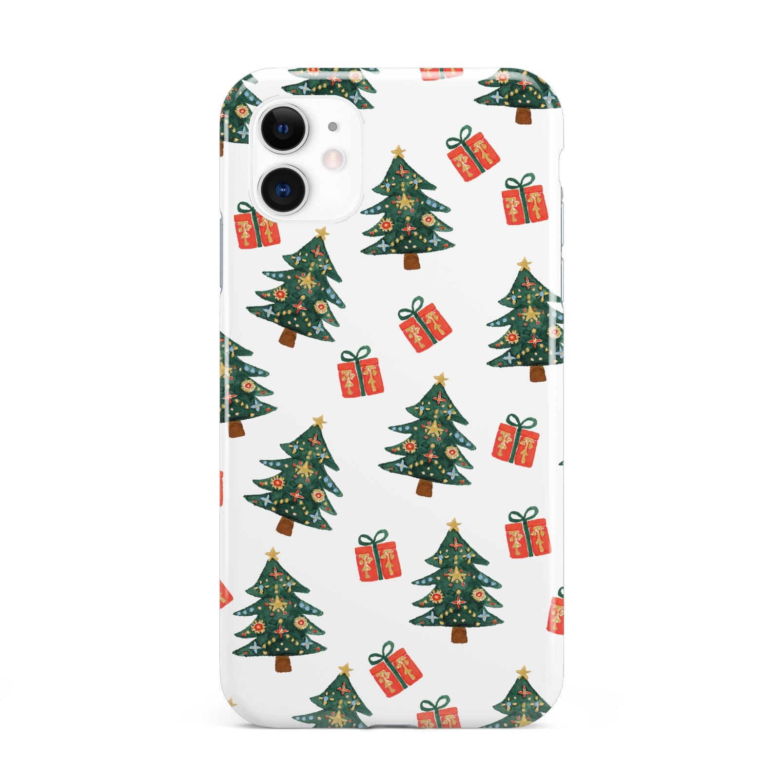 Christmas tree and presents iPhone 11 3D Tough Case