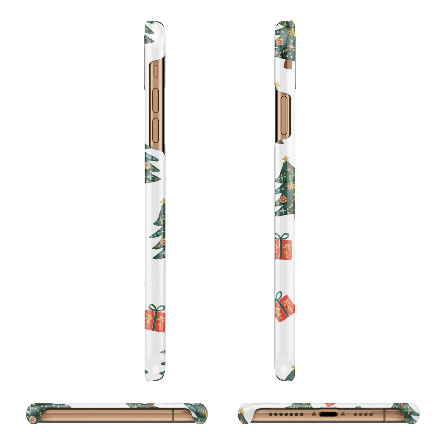 Christmas tree and presents iPhone 11 Pro Max 3D Snap Case Angle Images
