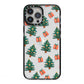 Christmas tree and presents iPhone 13 Pro Max Black Impact Case on Silver phone