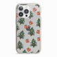 Christmas tree and presents iPhone 13 Pro TPU Impact Case with Pink Edges