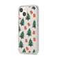 Christmas tree and presents iPhone 14 Clear Tough Case Starlight Angled Image