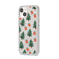 Christmas tree and presents iPhone 14 Glitter Tough Case Starlight Angled Image