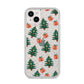 Christmas tree and presents iPhone 14 Plus Glitter Tough Case Starlight